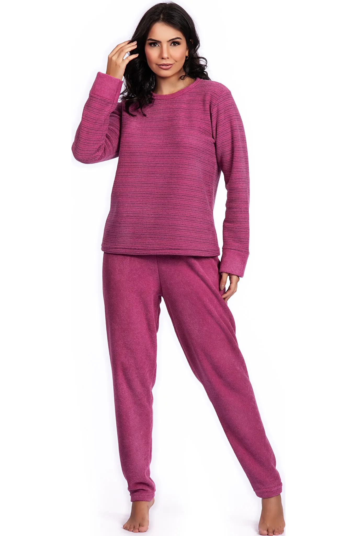 Pijama Longo Plush Buckle