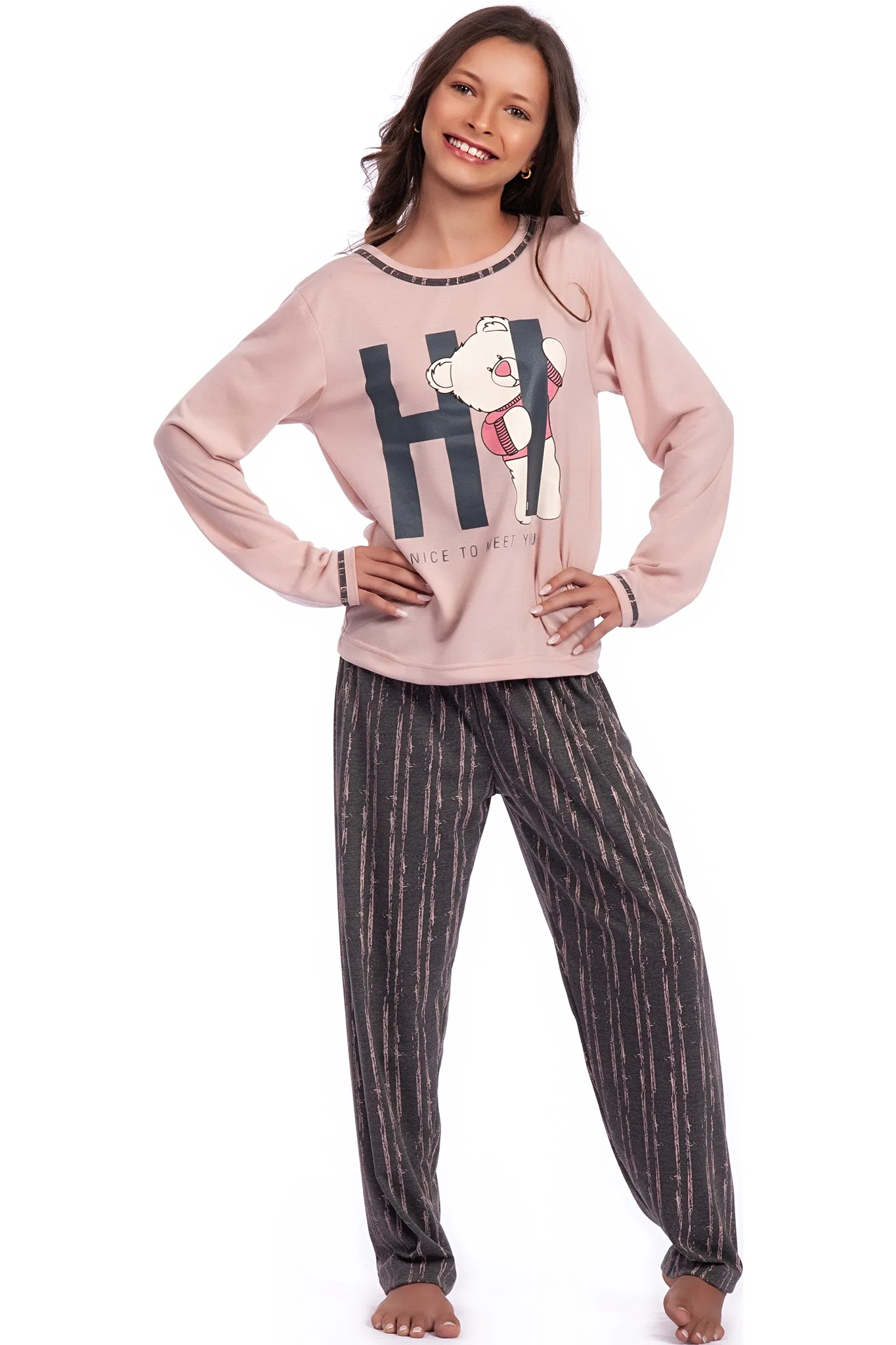 Pijama Longo Infantil Poliviscose