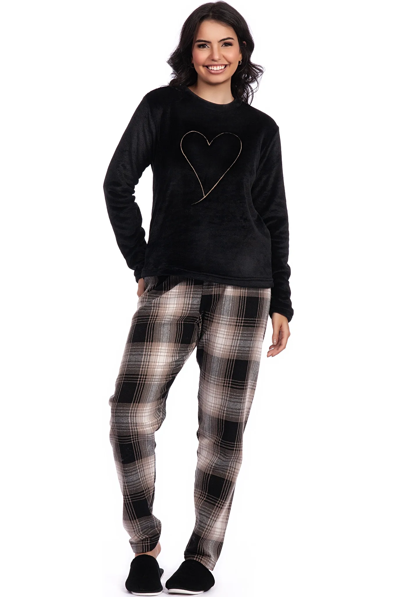 Pijama Longo Fleece / Flanela