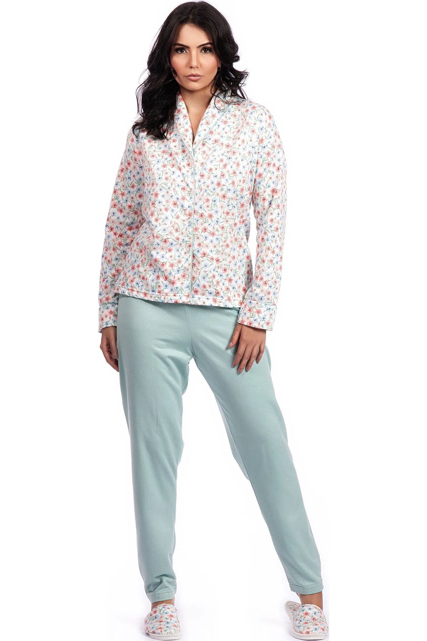 Pijama Aberto Longo Moletinho