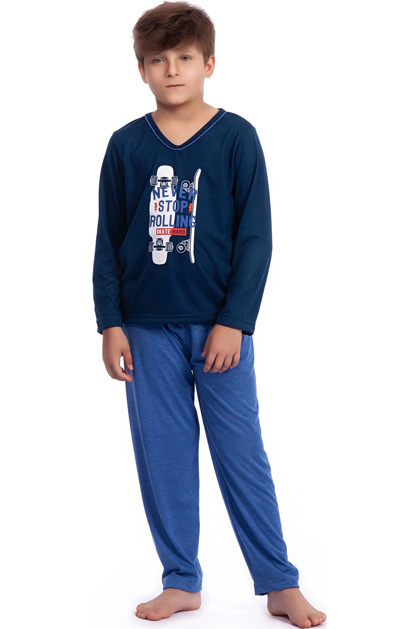 Pijama Longo Infantil Poliviscose