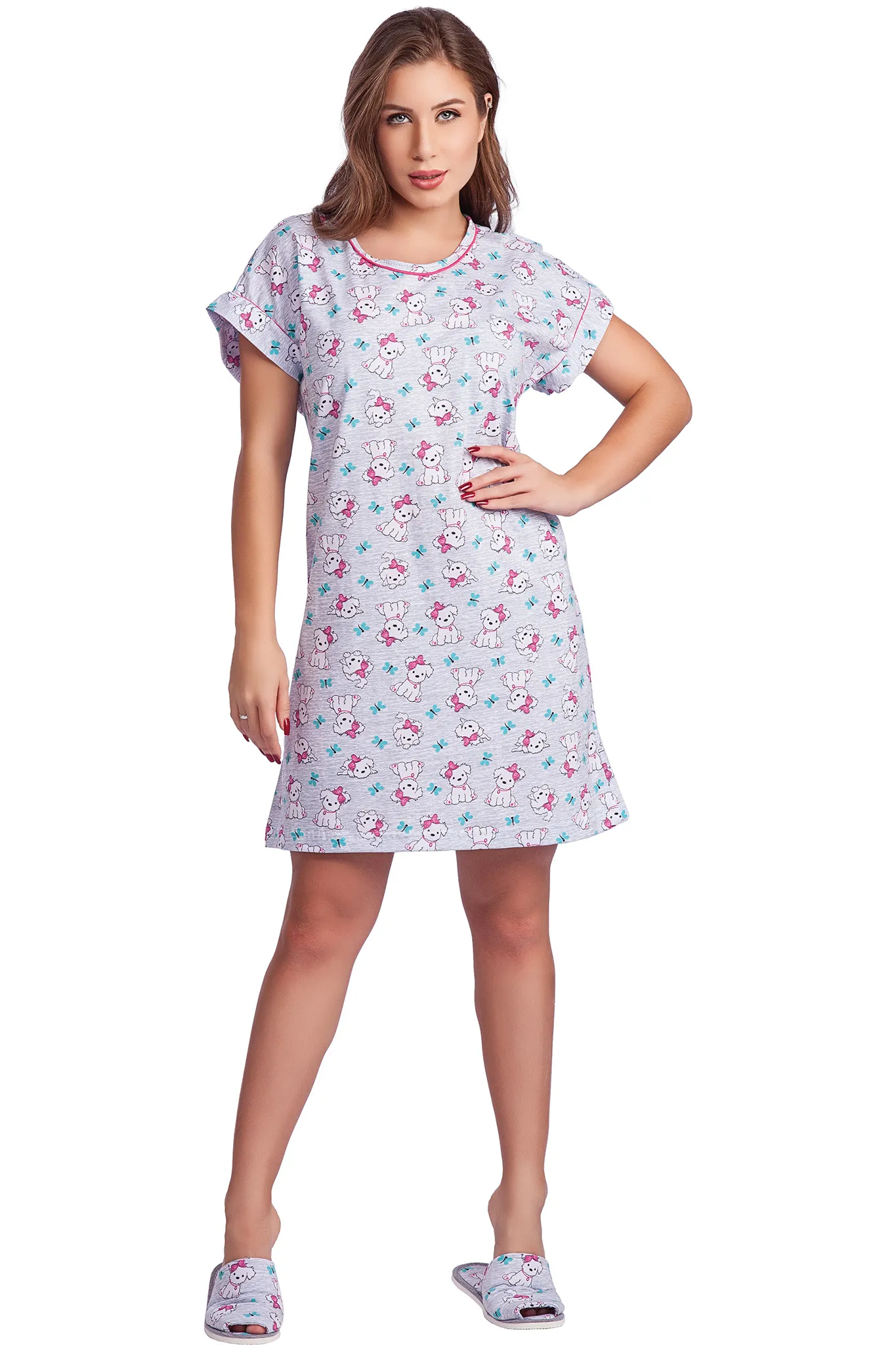 Camisola Meia Manga Algodão