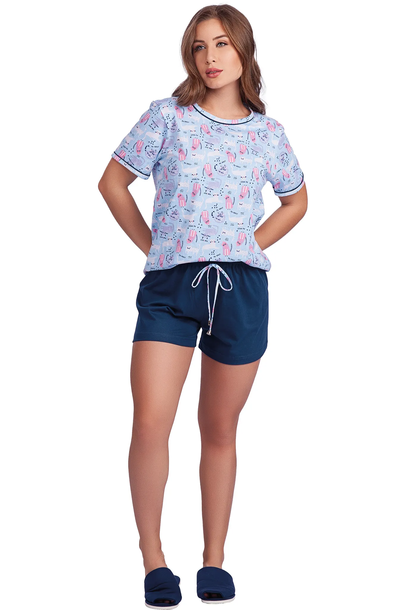 Shortdoll Meia Manga Algodão