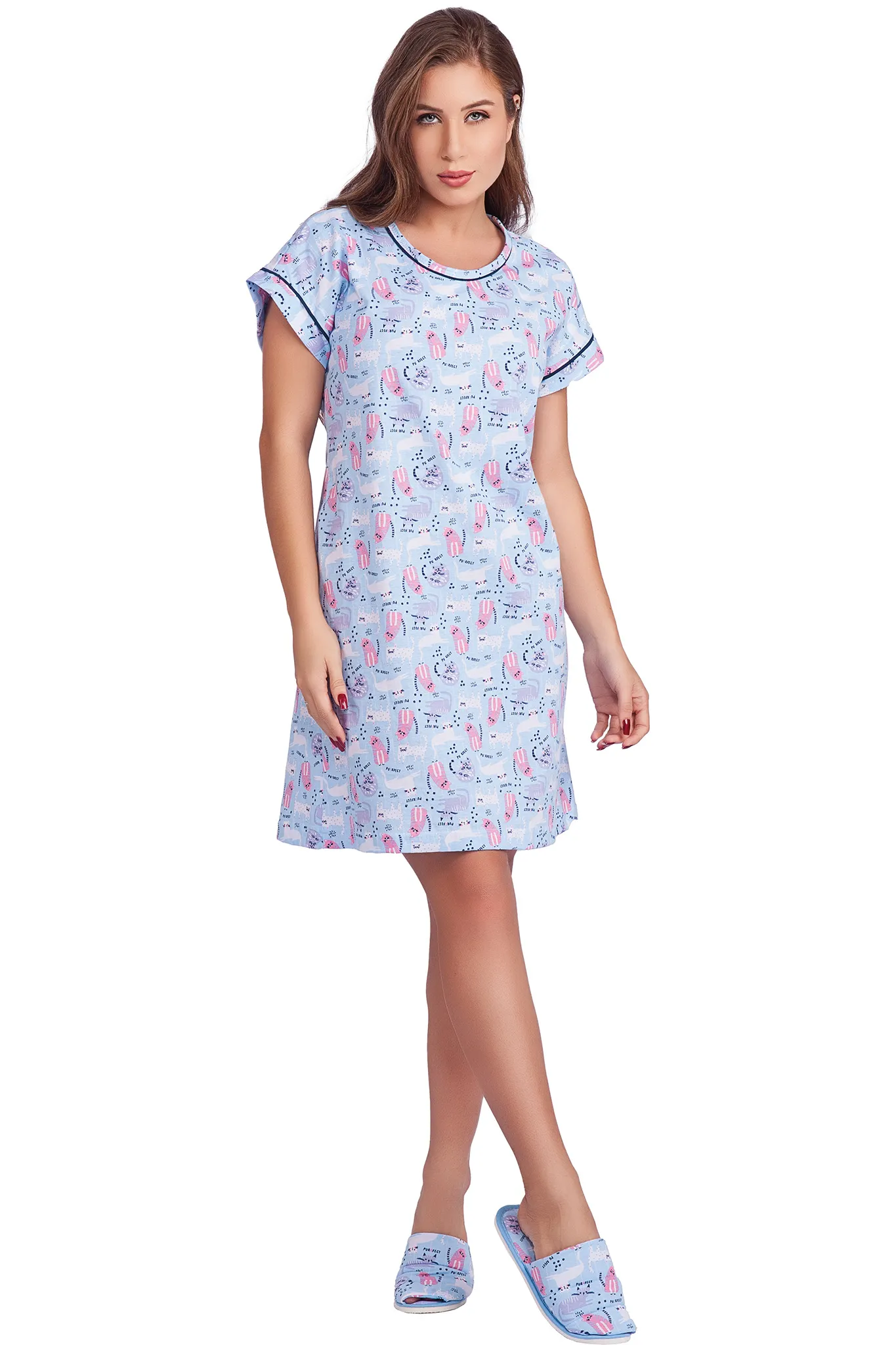 Camisola Meia Manga Algodão