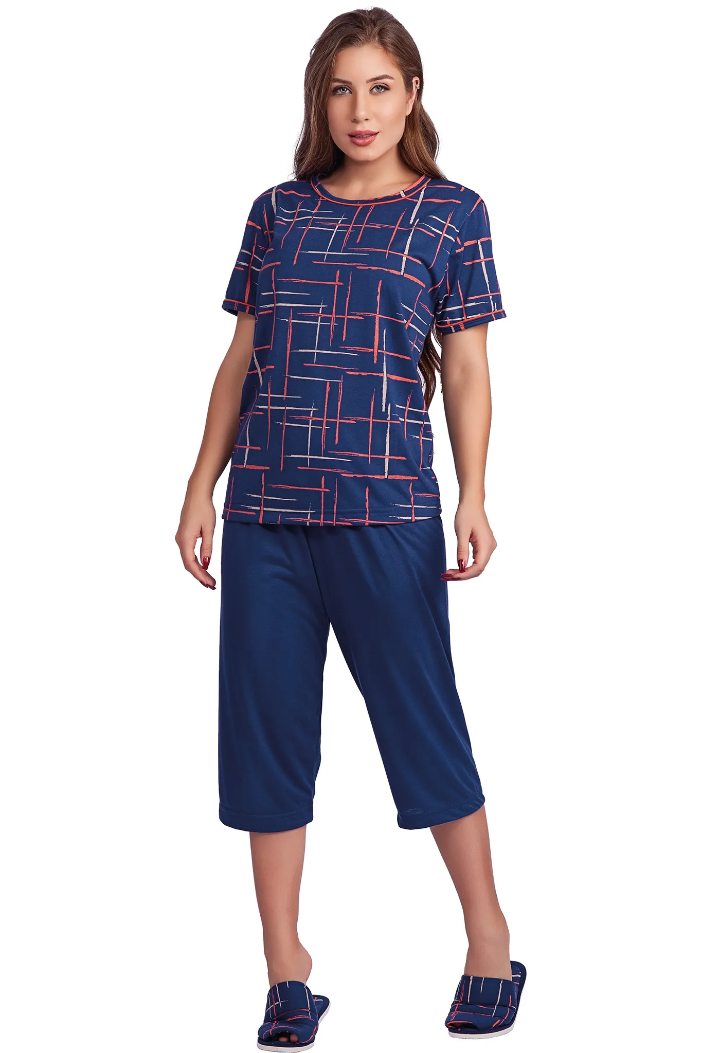 Pijama Capri Meia Manga Poliviscose