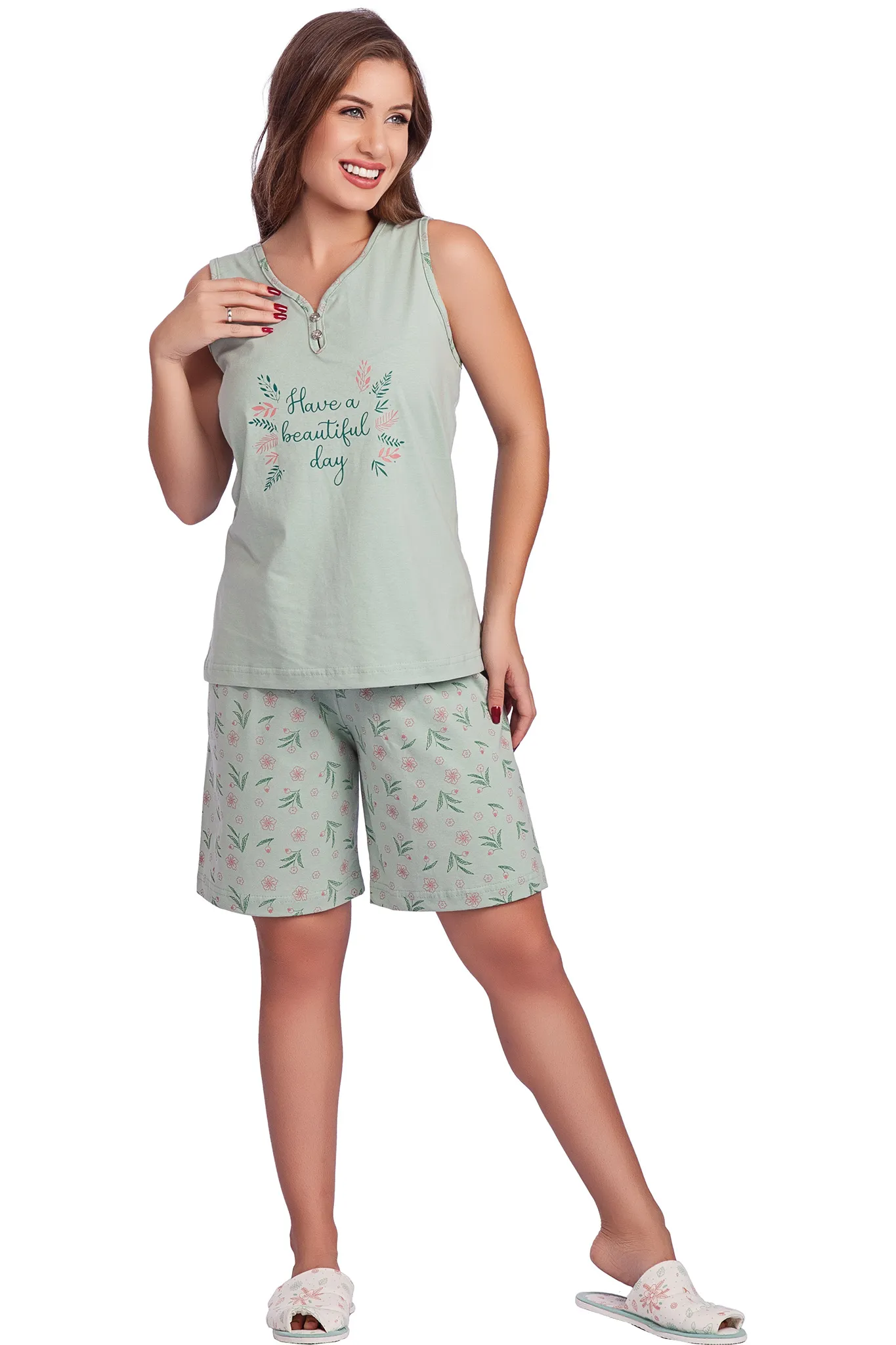 Bermudoll Regata Gola Princesa Algodão